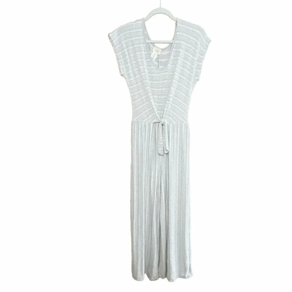 ANTHROPOLOGIE Caution To The Wind Soft Jumpsuit Gray Size Medium M